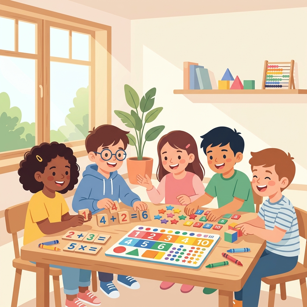 Kids learning math